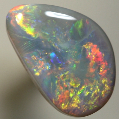 SOLID SEMI BLACK OPAL Crispy bright red and orange SEE VIDEO